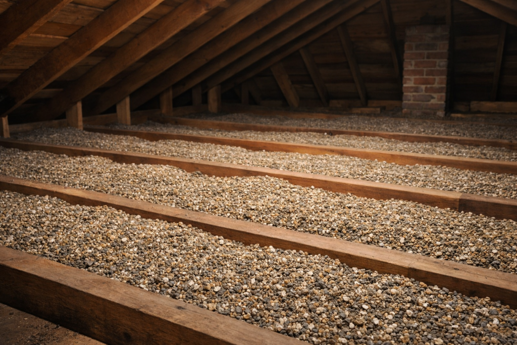 Loose Fill Vermiculite Attic Insulation