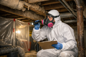 Asbestos and Mold Inspection in Residential Basement