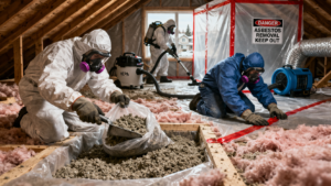 Professional Asbestos and Mold Remediation in Residential Attic