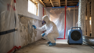 Professional Asbestos Removal Setup