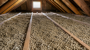 Older Attic With Vermiculite Insulation